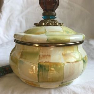 COPY - Mackenzie Childs Parchment Check Squash Po…